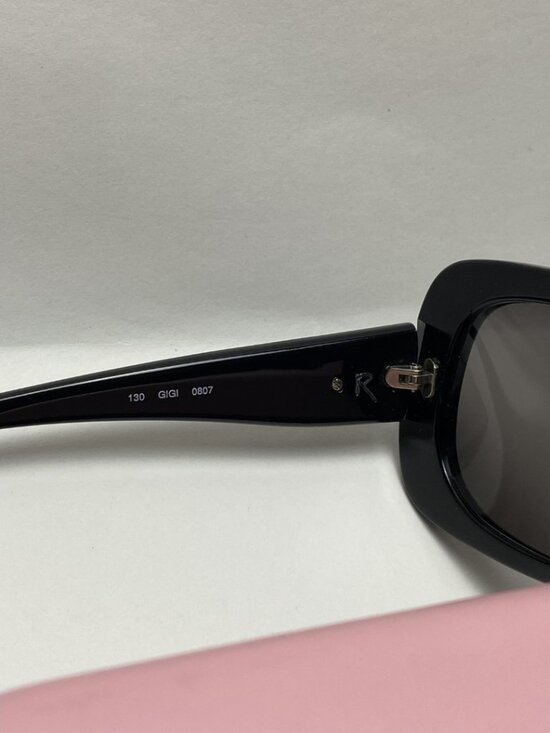 Kate Spade New York Black Oversized Sunglasses w/ Pink Case main image 10